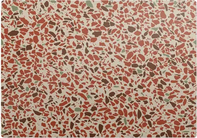 Produktbild von Terrazzo-Mosaik – Bodenschutzmatte – Stuhlunterlage 100x70 cm – Rutschfest – Hartbodenmatte