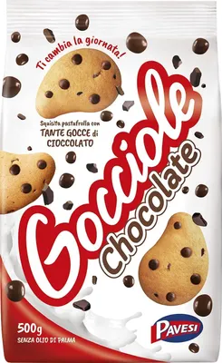 Produktbild von 6x Pavesi Barilla Kekse Gocciole 500 g Italien biscuits cookies kuchen brioche