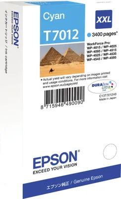 Immagine prodotto di Epson C13T70124010 Tintenpatrone XXL cyan T 701 WorkForce Pro