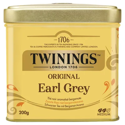 Produktbild von Twinings Earl Grey Tee 200g – Aromatischer schwarzer Tee mit Bergamotte