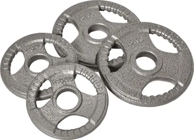 Produktbild von HOMCOM Gewichtsscheiben 2,5/2,5/5/5 kg, Gesamtgewicht 15 kg, 4 Gewichtsscheiben für 5 cm olympische Hantelstangen, Stahlgewichtsscheiben für Krafttraining, Fitness und Gewichtheben
