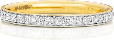 Produktbild von 9 Karat (375) Gold Eternity Damen - Diamant Trauring/Ehering/Hochzeitsring Brillant-Schliff 0.37 Karat GH - SI3-I1, 53 (16.9); TRS187689KYRSM