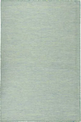Image de The Living Store Tapis d'extérieur tissé plat 120x170 cm turquoise