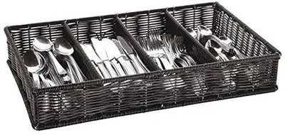Imagen del producto de Sambonet Besteckbehälter Polyrattan schwarz 42584-05