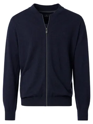 Produktbild von CASAMODA Herren Strickjacke Zipper Regular Baumwolle Marine 4XL