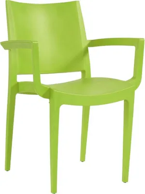 Image de Fauteuil de terrasse en POLYPROPYLENE vert pour Exterieur