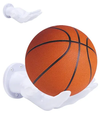 Obrázek produktu pro Solidchoice – Nástěnný držák na basketbalové míče, ideální pro dekoraci a organizaci