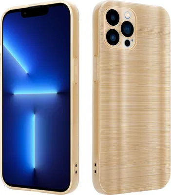 Image de Cadorabo Housse pour Apple iPhone 13 PRO MAX Housse de protection en or Housse pour portable TPU silicone Etui Case