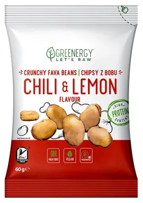 Obrázok produktu pre Pražená fľaša s príchuťou CHILI & LEMON 50 g - GREENERGY