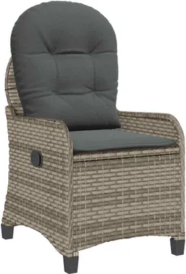 Zdjęcie produktu dla vidaXL Fotel Relax szary 56 x 66 x 95 cm z polirattanu