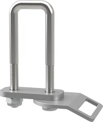 Obrázek produktu pro U-šroub M10 s upínací deskou, upevňovacím okem a maticemi přívěs pozinkované SUPROD, M10, LW=31, LH=110 mm