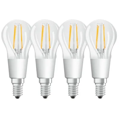 Produktbild von Osram SST CLAS P 40 4.5 W/2200â¦2700K E14 4PACK LED-Lampe, Sockel E14, 4,5 Watt, wechselnde Farben, 2200 K,  dimmbar