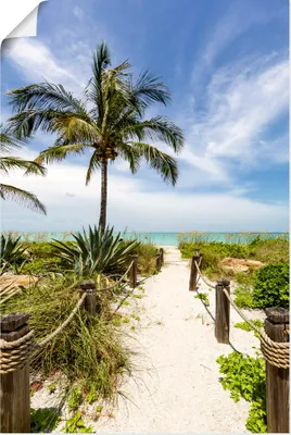 Produktbild von ARTland Poster Weg zum Strand II Größe: 60x90 cm