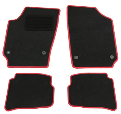 Produktbild von Fußmatten-Set für Seat Ibiza 6L, 04/2002-05/2008, 4-teilig, Schwarz