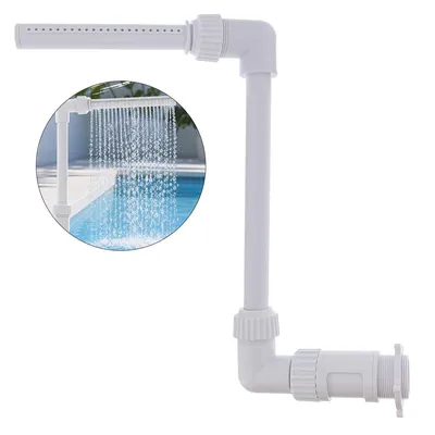 Produktbild von Pool Wasserfall Fontäne, verstellbarer Sprühkopf, Sauerstoffanreicherung, für Inground & Aufstellpool, Pool Zubehör zur Kühlung & Wasserzirkulation