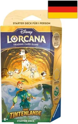 Produktbild von Disney Lorcana: Die Tintenlande - Starter Deck Bernstein und Smaragd (Deutsch)