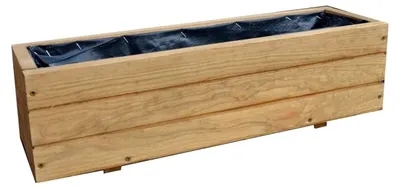 Obrázok produktu pre Kvetináč Plantenbak z dreva – záhrada/terasa – zostavený – dĺžka 60 cm – odolný – dekoratívny – vhodný na vonkajšie použitie – kvetináč