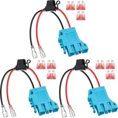 Immagine prodotto di Connettore per cavo 12 V, 3 x 12 AWG per batteria dell'auto