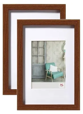 Fotolijsten 20x30 cm, Walnuss, Holzrahmen, 2er-Set