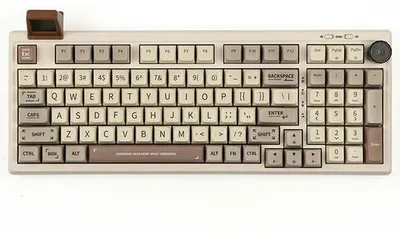 Zdjęcie produktu dla Klawiatura mechaniczna Epomaker RT100 Retro ANSI Wisteria Linear Switch biały/white