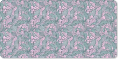 Produktbild von MuchoWow® Schreibtischunterlage Muster - Blumen - Design 80x40 cm - XXL Mauspad - Gaming Mauspad