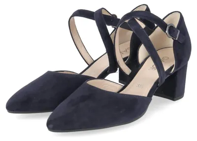 Image de Escarpins Gabor, couleur bleu, en cuir velours, taille 38