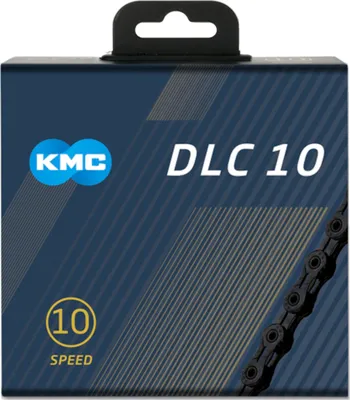 Obrázok produktu pre Cyklistická reťaz KMC DLC10, 10 rýchlostí, 116 článkov, čierna