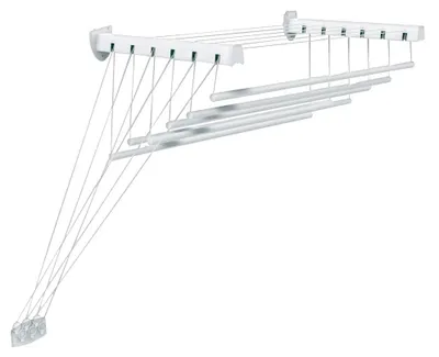 Zdjęcie produktu dla SUSZARKA DO BIELIZNY NA ŚCIANĘ/SUFIT 100 x 46 x 70 cm (wys.) – 6 m powierzchni suszenia