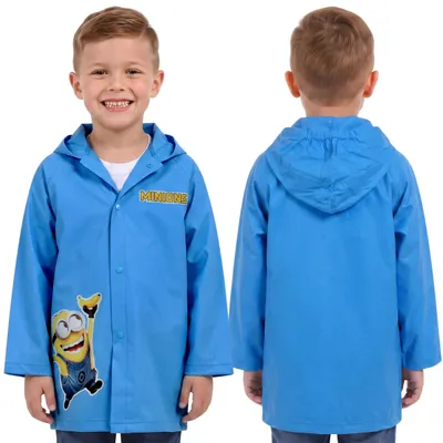 Produktbild von Minions Blau, Jungen-Regenmantel MIT KAPUZE, Umhang FÜR JUNGEN 110-116