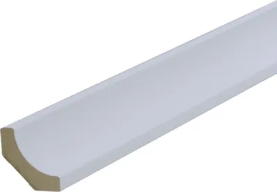 Produktbild von B.S. Bauprogramm Hohlkelleiste 260 cm 24 x 24 mm Eiche brilliantweiß