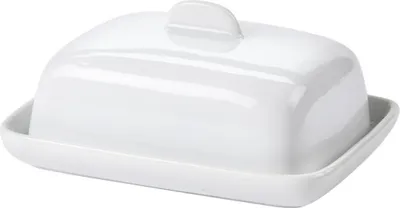 Produktbild von Stilvolle Sammlung kleiner Butterdosen - halbe Stücke perfekt aufbewahren, superweißem Keramik/Porzellan in vielen Varianten Klein Amsterdam ( L 9 cm H 4 cm )
