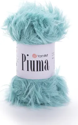 Produktbild von YarnArt Piuma 4412 Patina Wolle, 100% Polyester, 100m/50g, Flauschige, Struktur für Projekte