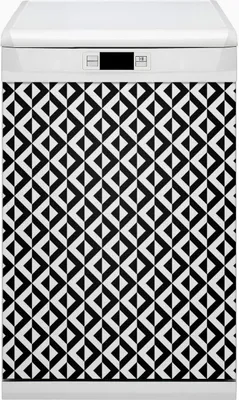 Produktbild von Küche Dekorative Magnete  Magnet Folie für Geschirrspüler 45x80 cm   - Illusionsgeometrie