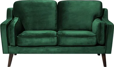 Produktbild von BELIANI Sofa Grün Samtstoff 2-Sitzer Retro Minimalistisch Wohnzimmer
