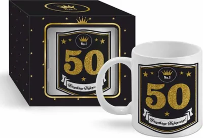 Zdjęcie produktu dla kubek ceram 300ml. GOLD ''50''