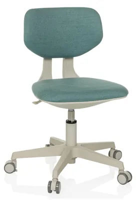 Produktbild von hjh OFFICE Kinderdrehstuhl KIDDY CLASSIC Schreibtischstuhl für Kinder höhenverstellbar ohne Armlehnen Stoff