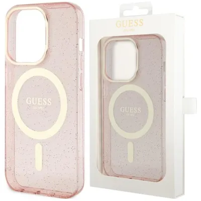 Produktbild von Guess Guhmn61Hcmcgp Etui Für Iphone 11 / Xr - Rosa Glitter Gold Magsafe