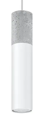 Produktbild von Pendelleuchte Borgio 1 Beton SOLLUX Weiß