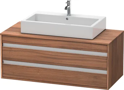 Produktbild von Waschtischunterbau KETHO 550x1200x496mm nussbaum natur nussbaum natur