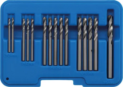 Immagine prodotto di BGS Set di punte per rivetti ciechi HSS 2,4 - 6,4 mm 15 pezzi - 2097