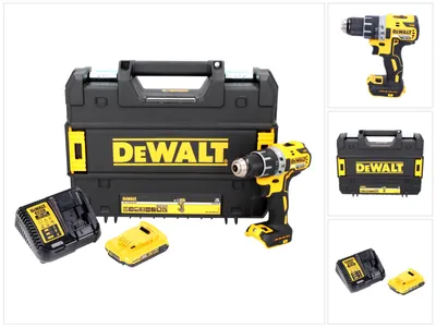 Obrázok produktu pre Akumulátorový vŕtací skrutkovač DeWalt DCD 791 D1 18 V 70 Nm bez kefiek + 1x akumulátor 2,0 Ah + nabíjačka + TSTAK