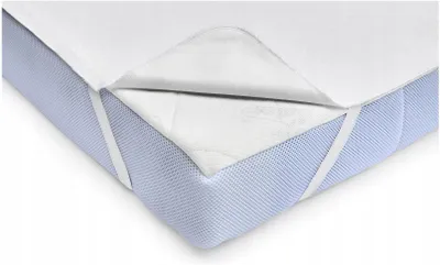 Produktbild von Jukki Medic Matratzenschoner 140x70 cm wasserdicht – Frottee, 4 Eckgummis, Weiß – Matratzenschutz für Kinderbett