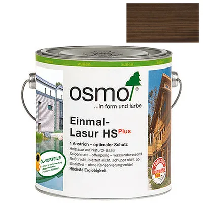 Produktbild von Osmo Einmal Lasur HSPlus Ebenholz seidenmatt für Holzmöbel 2500ml