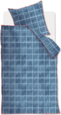 Produktbild von At Home Renforcé-Bettwäsche-Garnitur Denim Farbe Blue Größe 155x220+80x80