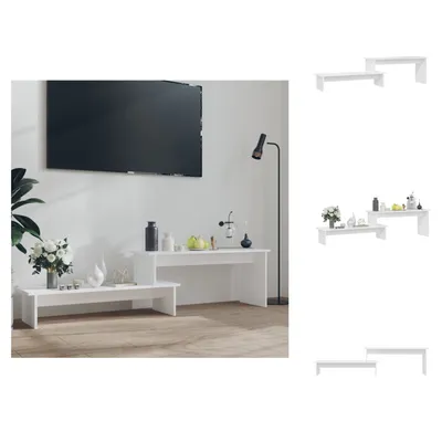 Image de vidaXL Armoire TV Blanc 180x30x43 cm Bois composite - Meuble TV