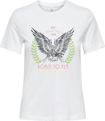 Image de Only Henny Life Reg T-shirt manches courtes Blanc S Femme Blanc S