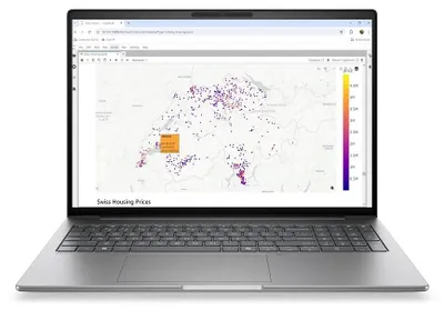 Produktbild von HP DK3B9ET, 40,6 cm (16"), 2560 x 1600 Pixel, 64 GB, 1 TB, Windows 11 Pro, Silber