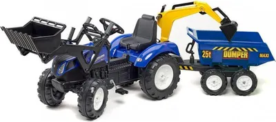 Produktbild von Falk New Holland 3090W, 3 Jahr(e), 4 Rad/Räder, Kunststoff, Stahl, Schwarz, Blau