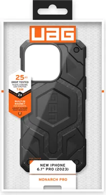 Produktbild von Uag Monarch Pro - Schutzhülle Für Iphone 15 Pro Kompatibel Mit Magsafe (Carbonfaser)