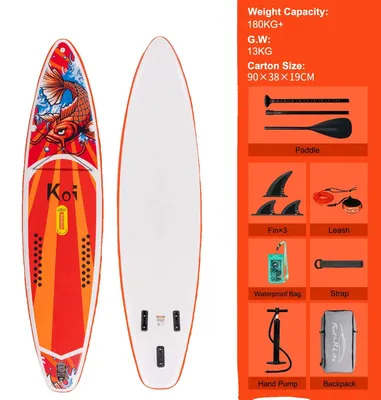 Obrázok produktu pre Stand-up paddleboard, nafukovacia konštrukcia, vysoká nosnosť, dĺžka 350 cm